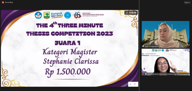 MM Untar Student Successfully Demonstrates Competitive Skills in Today’s Era
